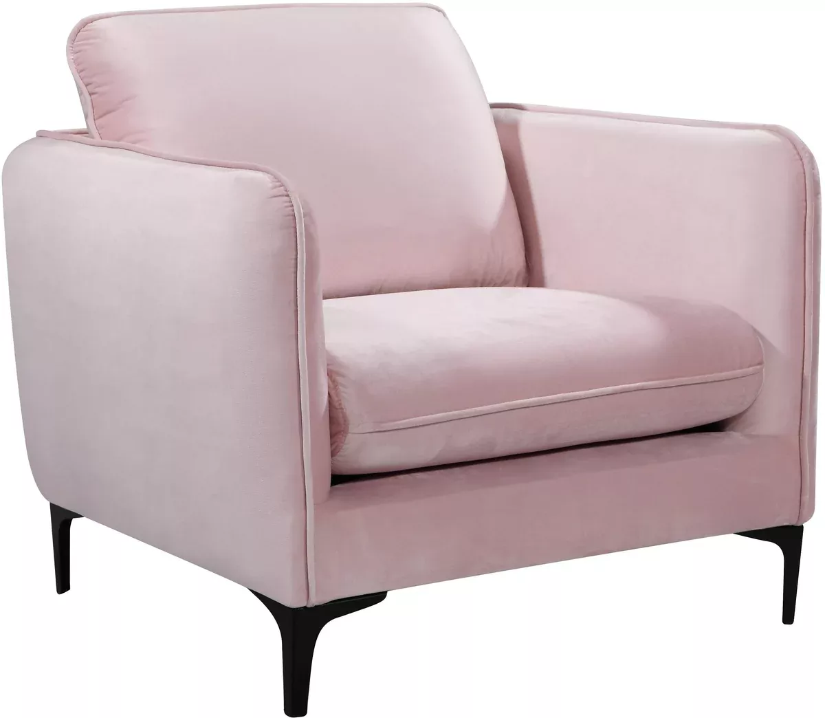 Poppy Pink Velvet Chair